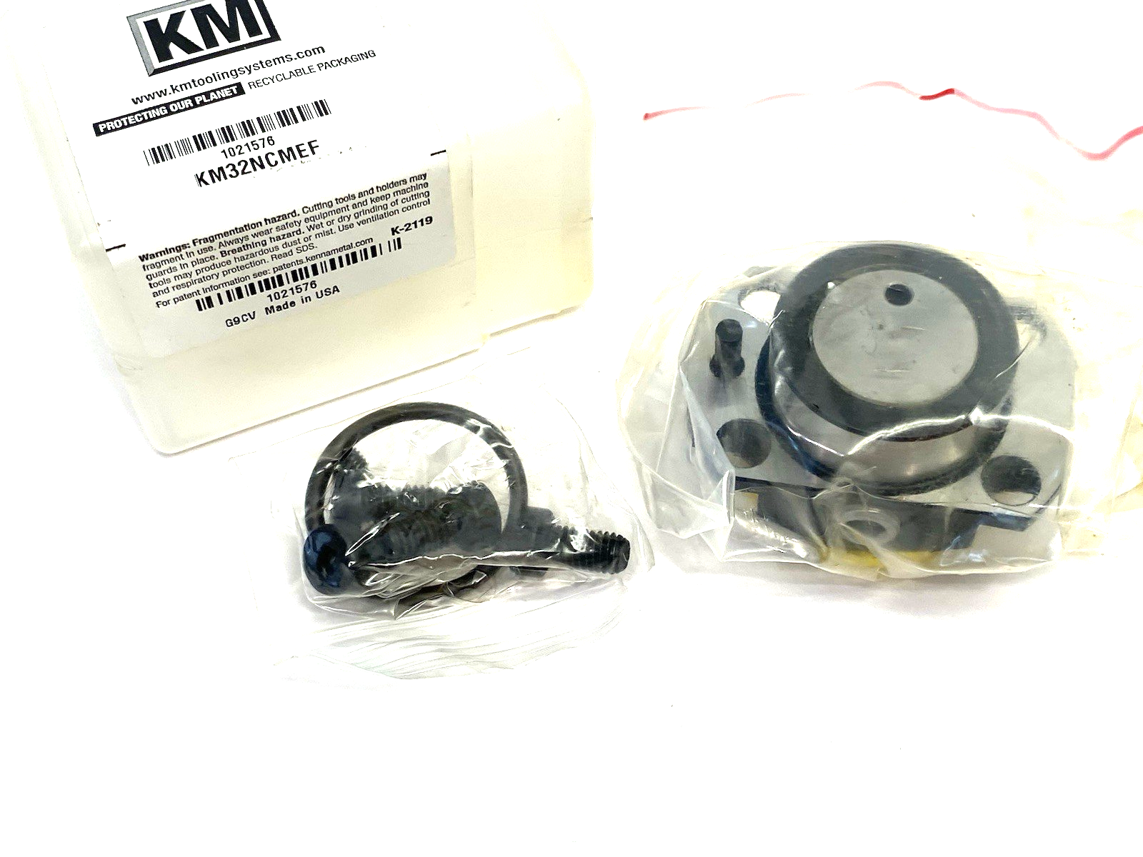 1021576 | Kennametal KM™ Manual Clamping Unit Flange Mount, Ext. Length KM32NCMEF - New - Maverick Industrial Sales