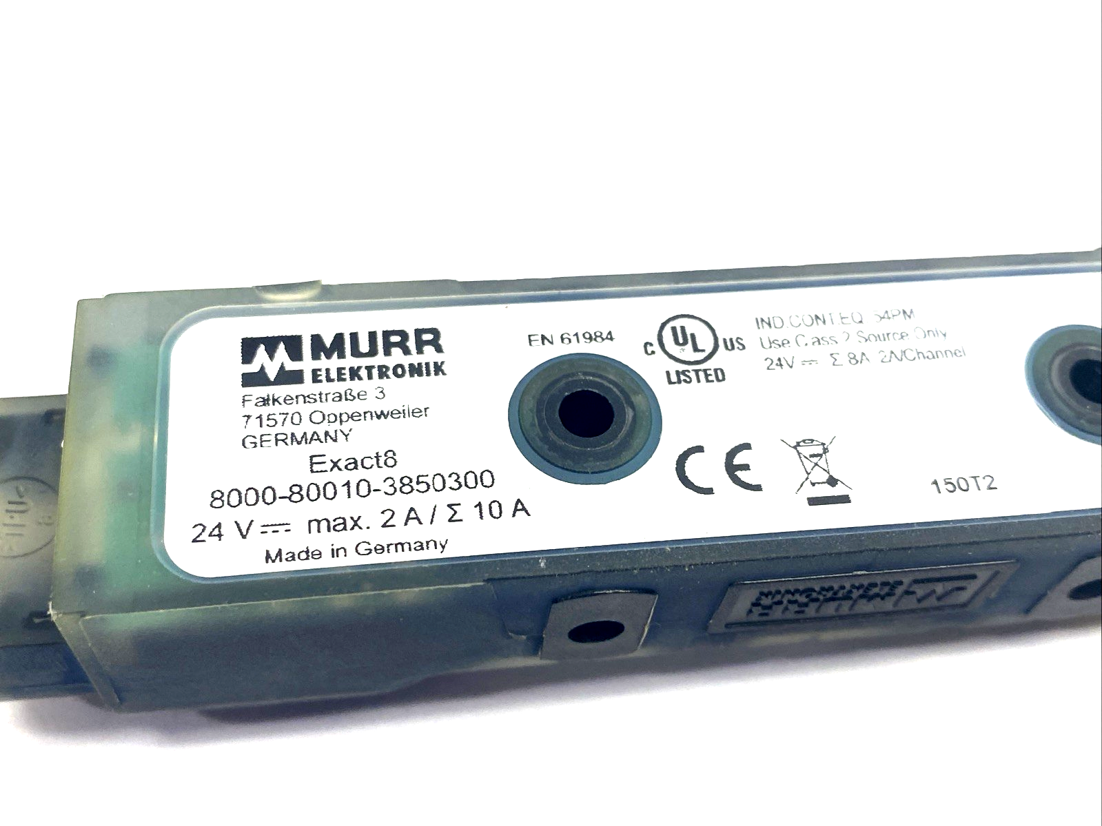 8000-80010-3850300 | Murr Elektronik EXACT8, 10XM8, 3 POLE LTG.FEST - Used - Maverick Industrial Sales