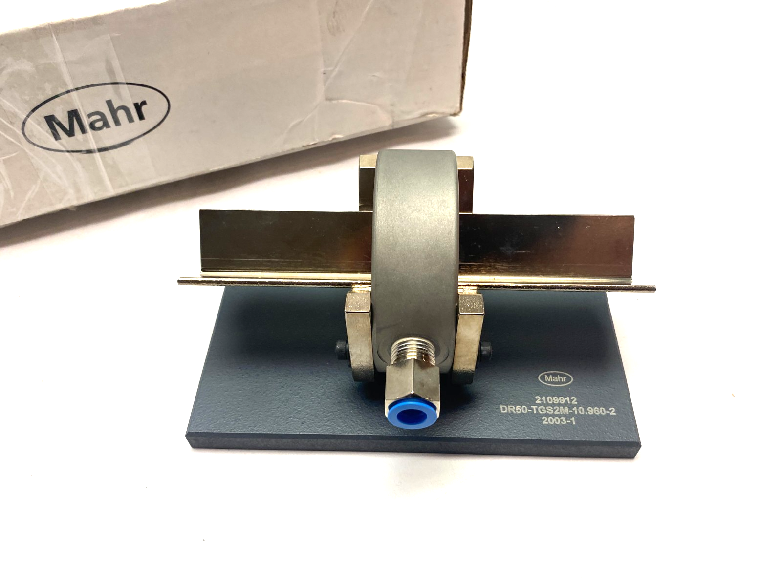 Mahr 2109911 Dimensionair Air Ring Gauge 2-Jet DR50-TGS2M-10.960-1 w/ Base Plate - Maverick Industrial Sales