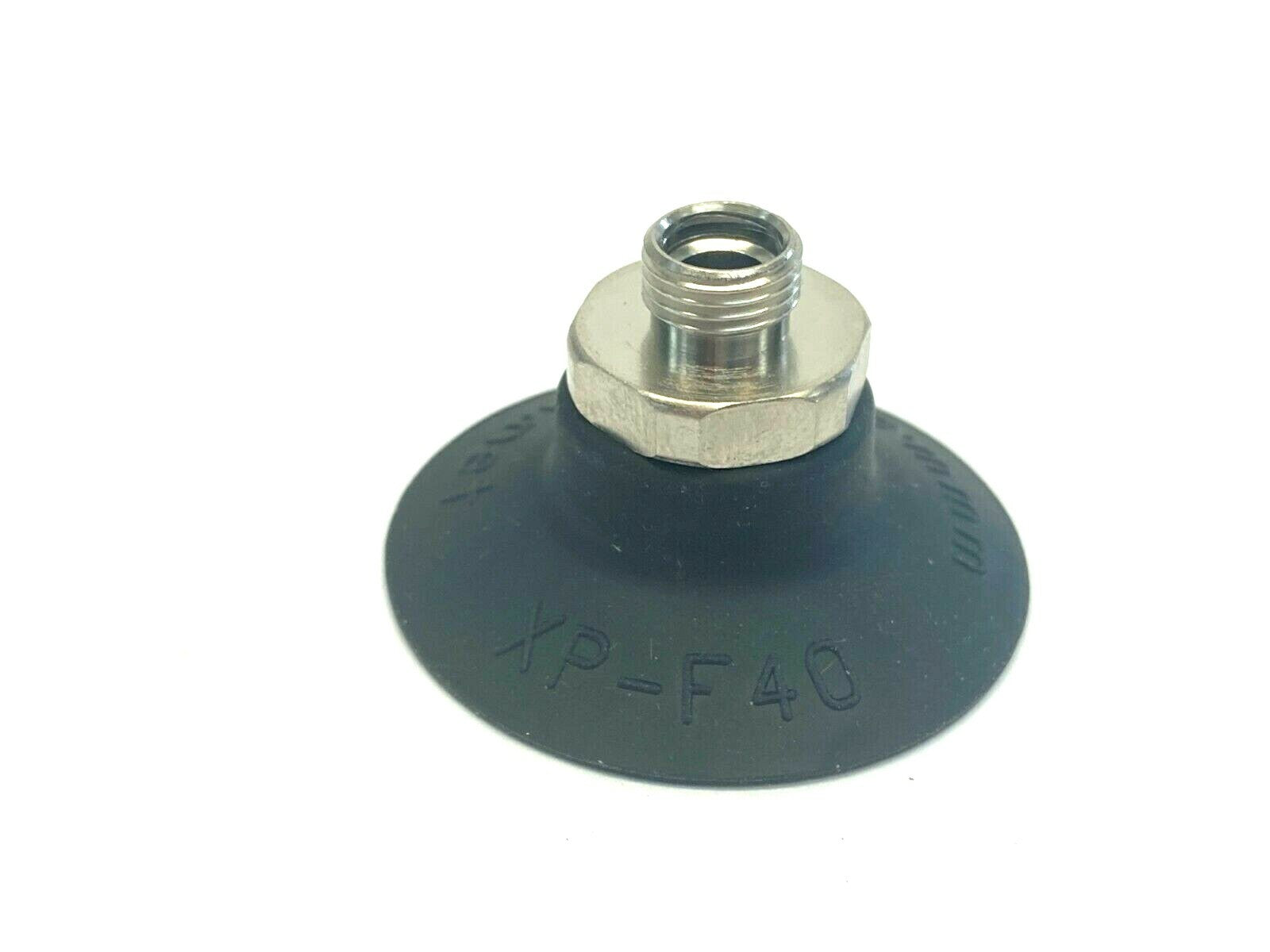 Edco USA XP-F40N Flat Vacuum Cup Black 40mm Diameter - Maverick Industrial Sales