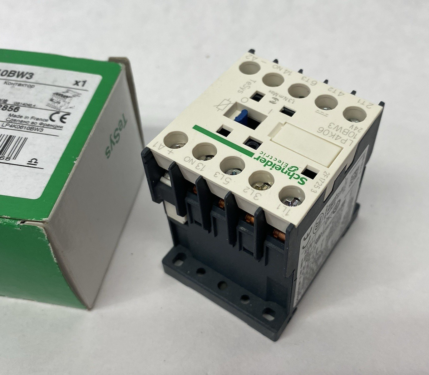 Schneider Electric LP4K0610BW3 Contactor, TeSys K, 3P, AC-3, lt or eq to 440V - Maverick Industrial Sales