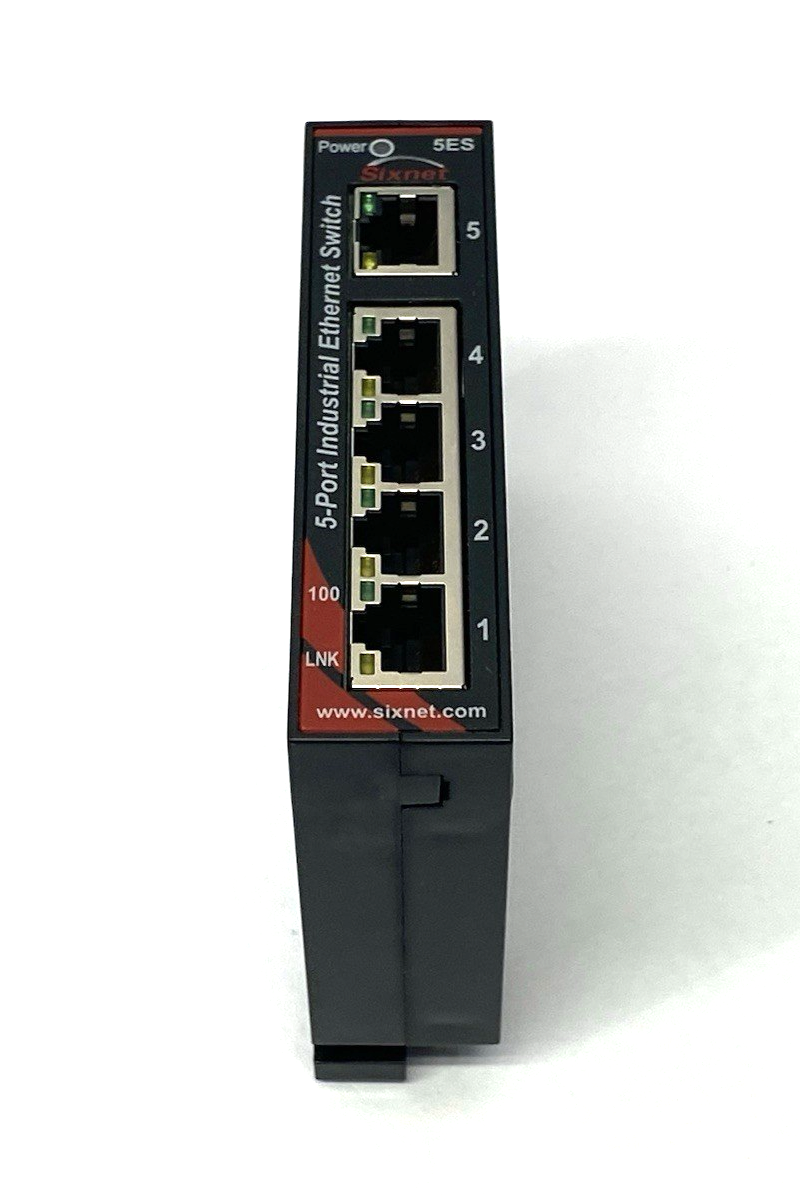 SL-5ES-1 | HMS Networks Sixnet® Unmanaged 5-port Industrial Ethernet Switch - Used - Maverick Industrial Sales