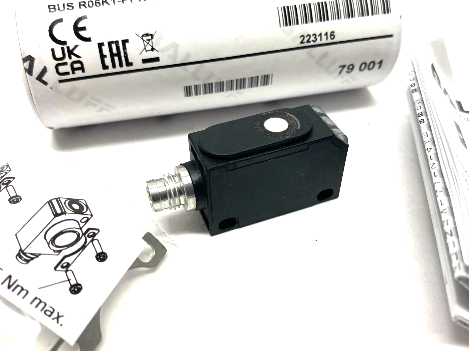 Balluff BUS004C Ultrasonic Sensor Male M8 4-Pin, BUS R06K1-PPX-02/015-S75G - Maverick Industrial Sales