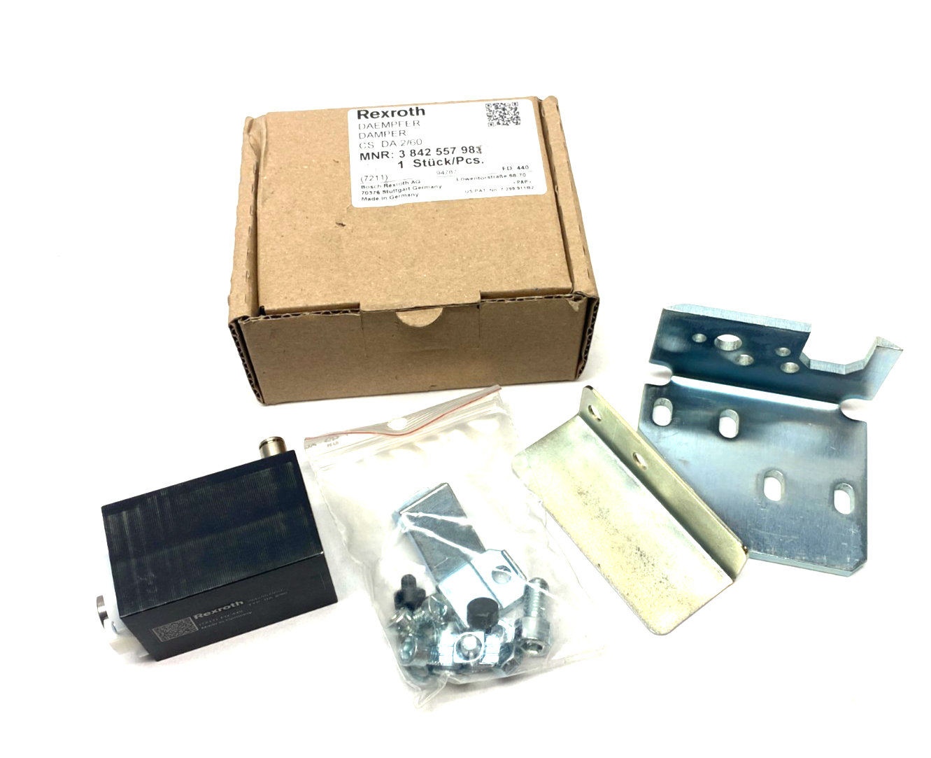 Bosch Rexroth 3842557983 Pneumatic Damper DA 2/60 - Maverick Industrial Sales