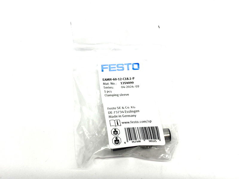 Festo EAMH-60-12-C18.1-P Clamping Sleeve Size 60 1354099 - Maverick Industrial Sales