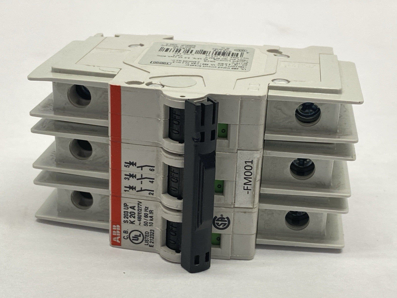ABB S203UP-K20A Circuit Breaker 3-Pole 20A 480Y/277V - Maverick Industrial Sales