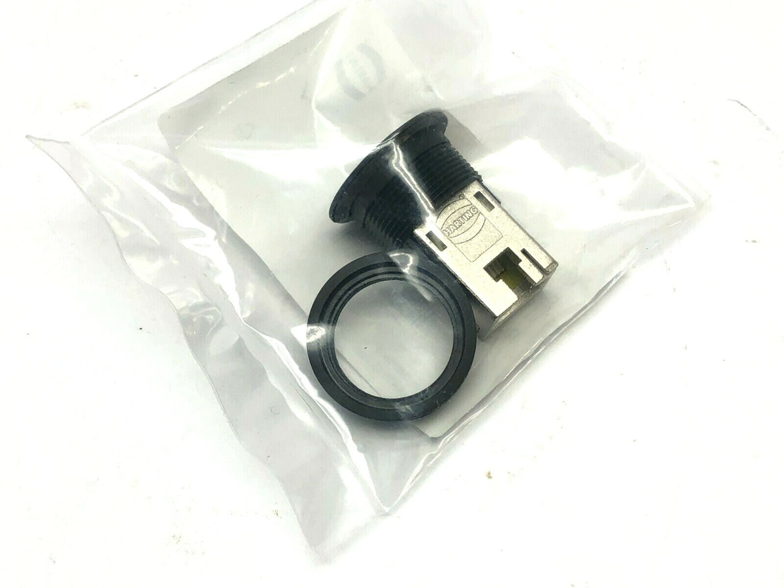 Harting 09454521561 Har-Port RJ45 Coupler Cat 6 Black - Maverick Industrial Sales