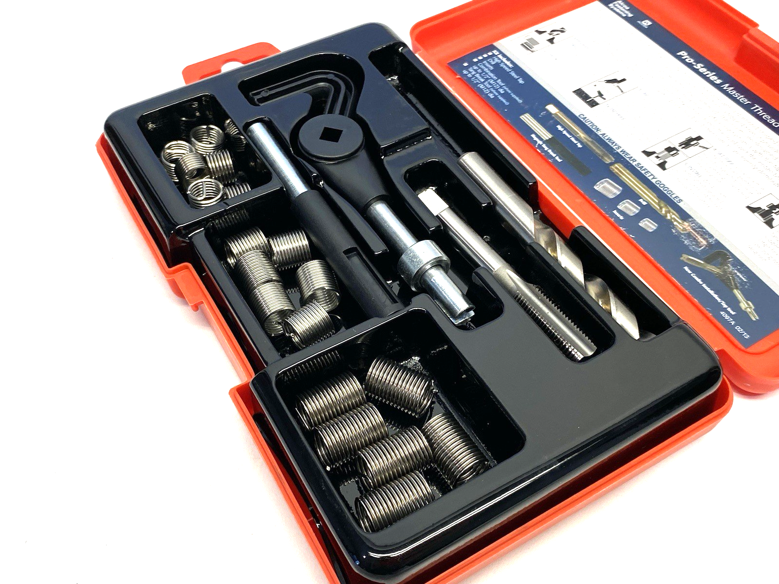 34076 | Recoil Pro Series Helical Insert Thread Repair Kit, 6-Inserts, Each Size - New – Open box - Maverick Industrial Sales