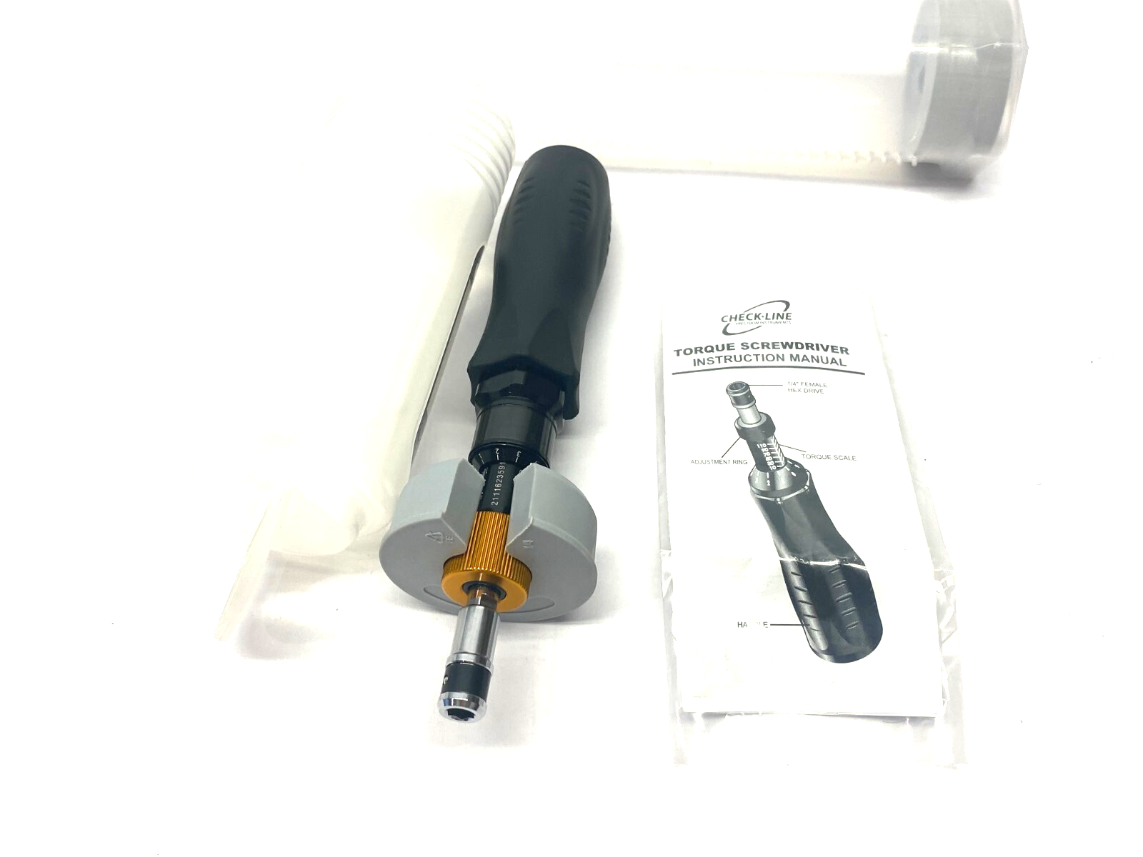 Checkline CTS-50 Adjustable Torque Screwdriver 1/4" 10-50 in/lb - Maverick Industrial Sales