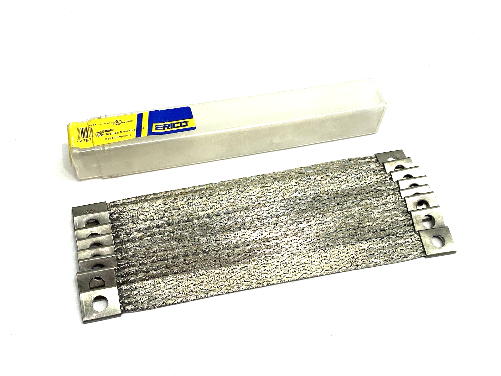 554278 | nVent Erico ERIFLEX Braided Grounding Straps PKG OF 7 - New – Open box - Maverick Industrial Sales