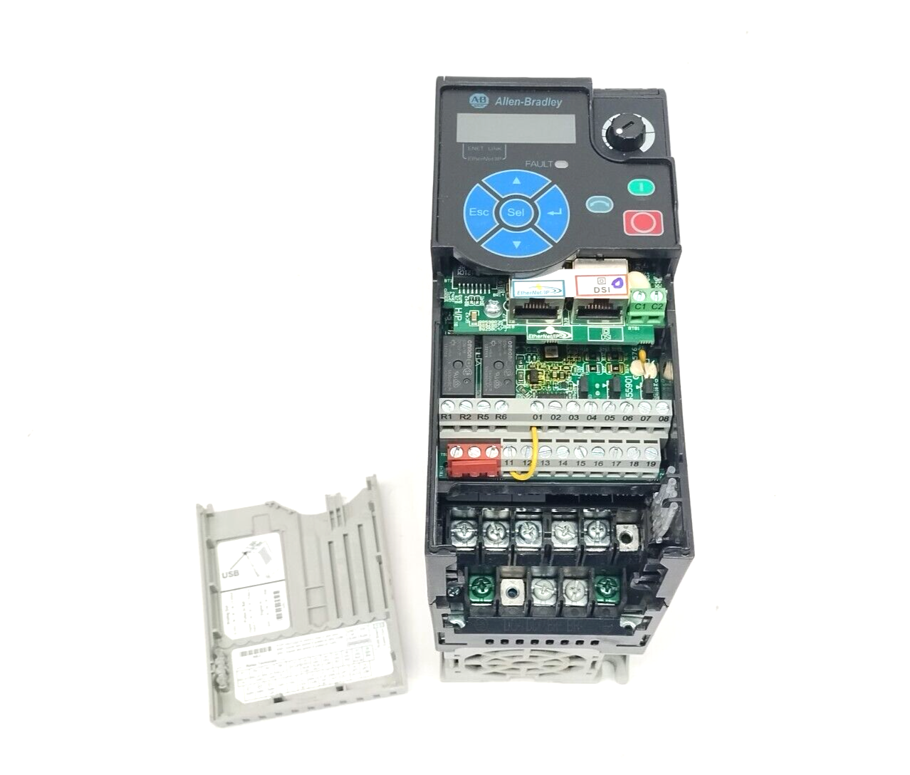 25B-B011N104 | Allen Bradley Ser. A PowerFlex 525 AC Drive 3HP 2.2kW 3PH 240VAC - For parts or not working - Maverick Industrial Sales