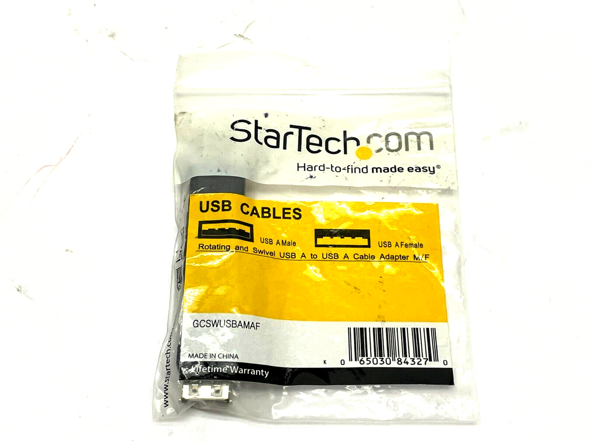 GCSWUSBAMAF | StarTech Rotating/Swivel USB A Cable Adapter M/F LOT OF 6 - New - Maverick Industrial Sales