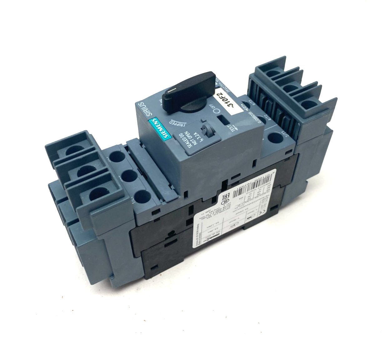 Siemens 3RV2711-1DD10 SIRIUS Motor Starter Circuit Breaker Frame Size S00 - Maverick Industrial Sales