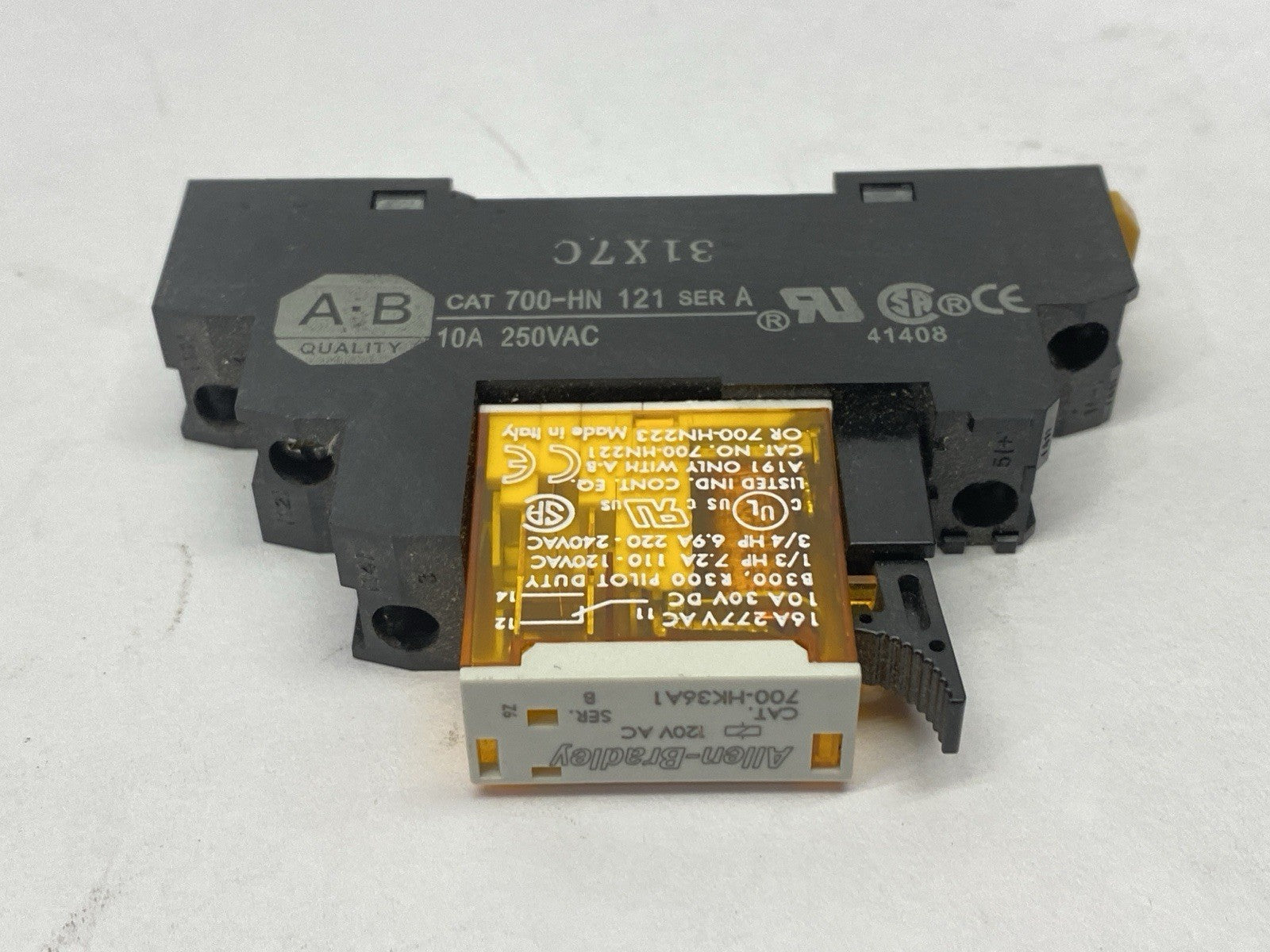 Allen Bradley 700-HK36A1 Ser B Ice Cube Relay w/ 700-HN121 Ser A Socket LOT OF 3 - Maverick Industrial Sales