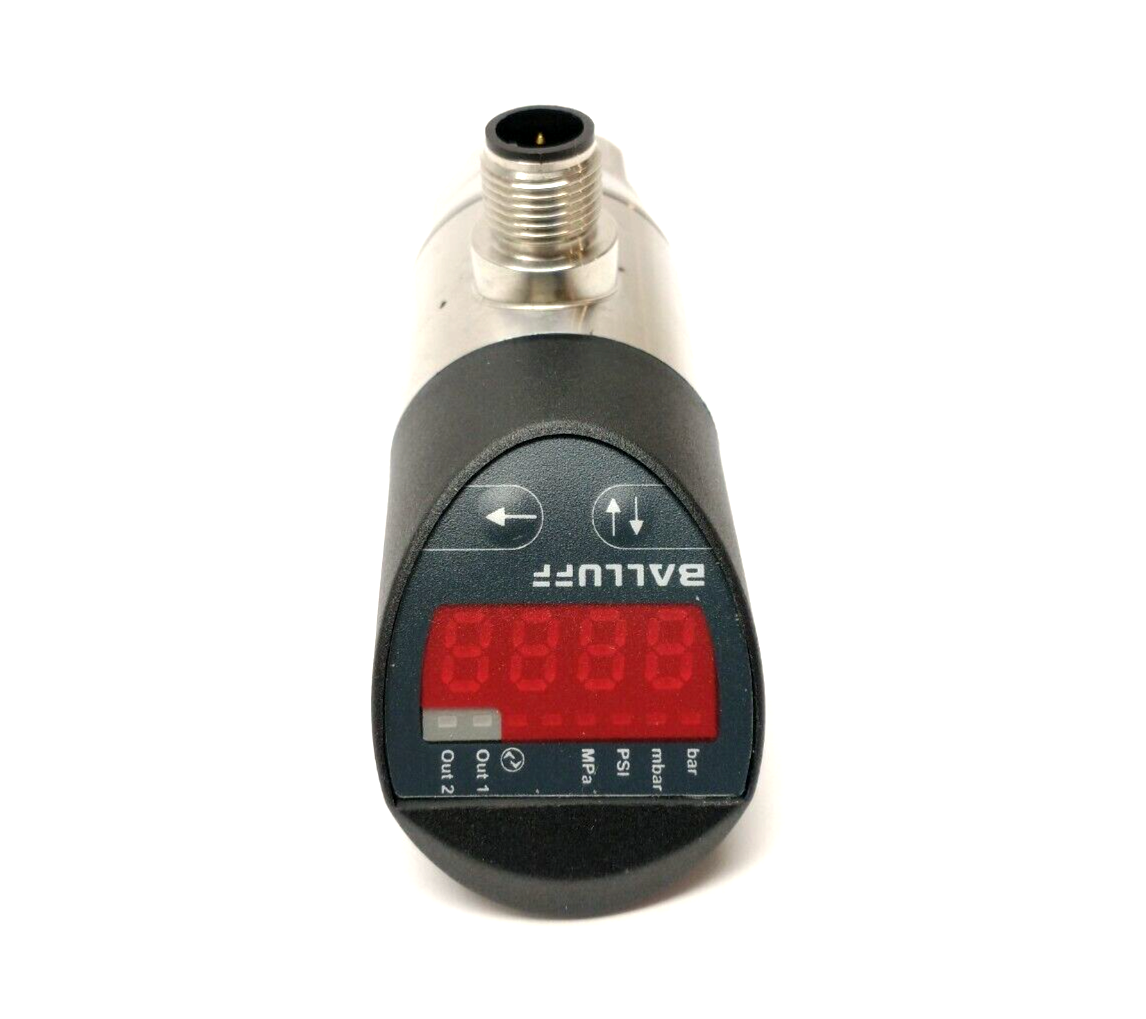Balluff BSP0087 Pressure Sensor w/ Display M12 4-Pin BSP V010-EV002-D00S1B-S4 - Maverick Industrial Sales
