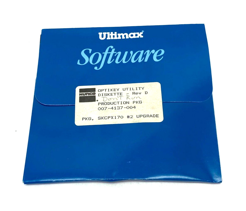 Hurco Ultimax 007-4137-004 Rev. D Opitkey Utility Diskette Production Pkg - Maverick Industrial Sales
