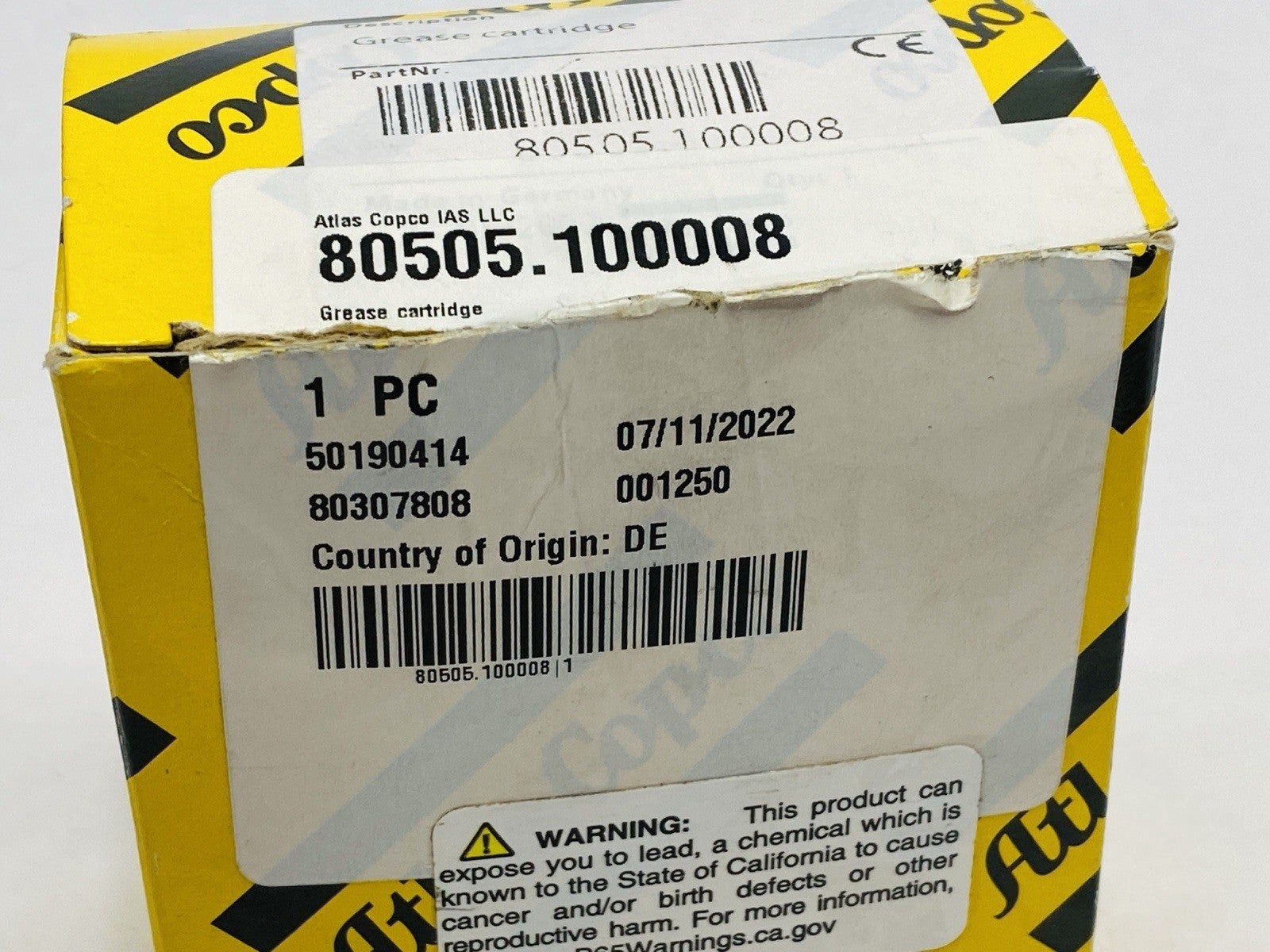Atlas Copco 80505.100008 Grease Cartridge - Maverick Industrial Sales
