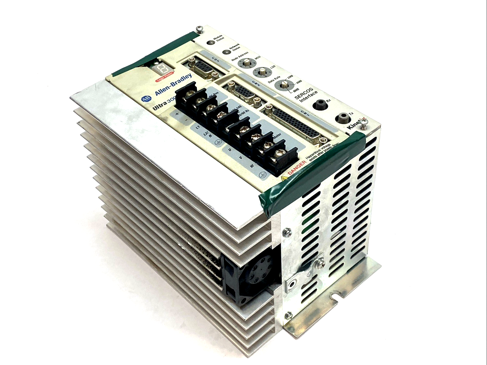 2098-DSD-020-SE | Allen-Bradley Ultra 3000 Servo Drive 10A 230VAC SERCOS - For parts or not working - Maverick Industrial Sales