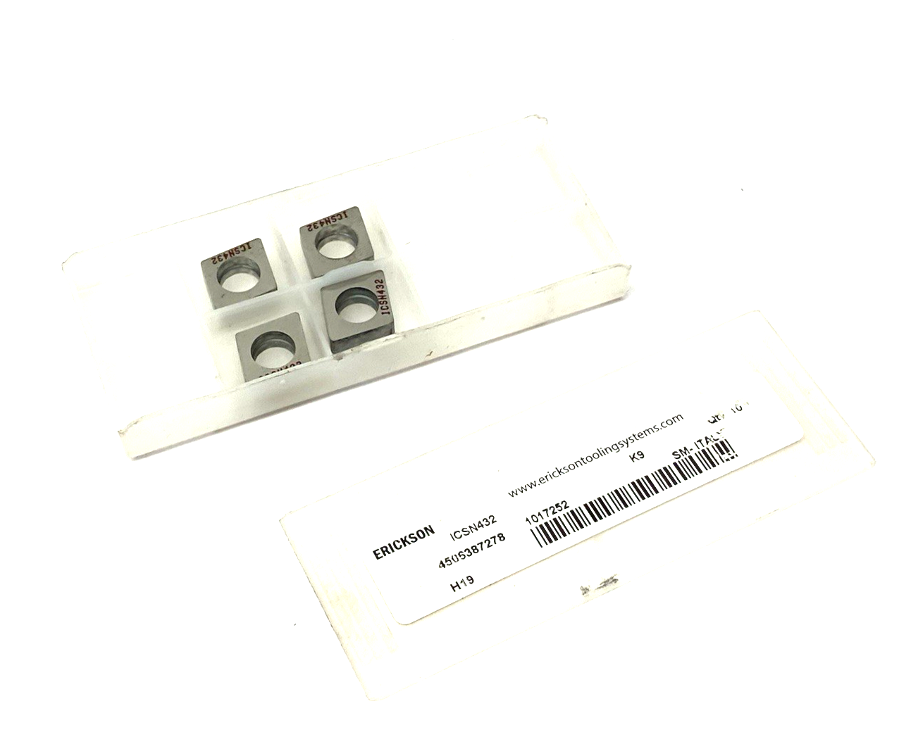 | Erickson ICSN432 Indexable Turning Shim Insert 1017252 PKG OF 4 - New – Open box - Maverick Industrial Sales