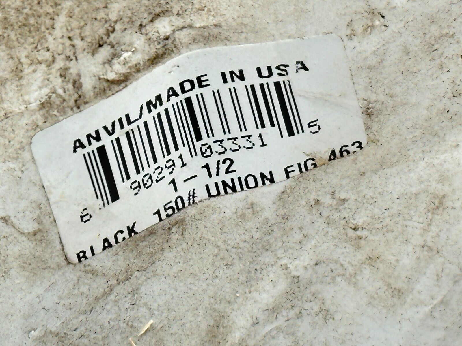 Anvil 0312822166 1-1/2 Union Malleable Iron Black Class 150 - Maverick Industrial Sales
