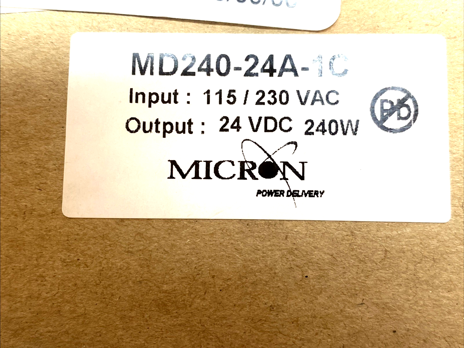 MD240-24A-1C | Micron DIN-Rail Power Supply 24 V DC 240 W Single Phase - New - Maverick Industrial Sales