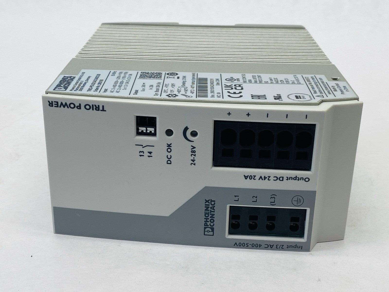Phoenix Contact TRIO-PS-2G/3AC/24DC/20 Power Supply 20A 24VDC 2903155 - Maverick Industrial Sales