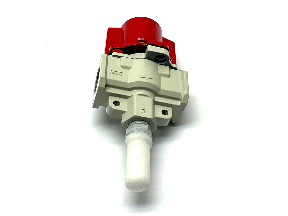 SMC VHS40-N04B-Z Manual Lockout Single Action Relief Valve 3-Port - Maverick Industrial Sales