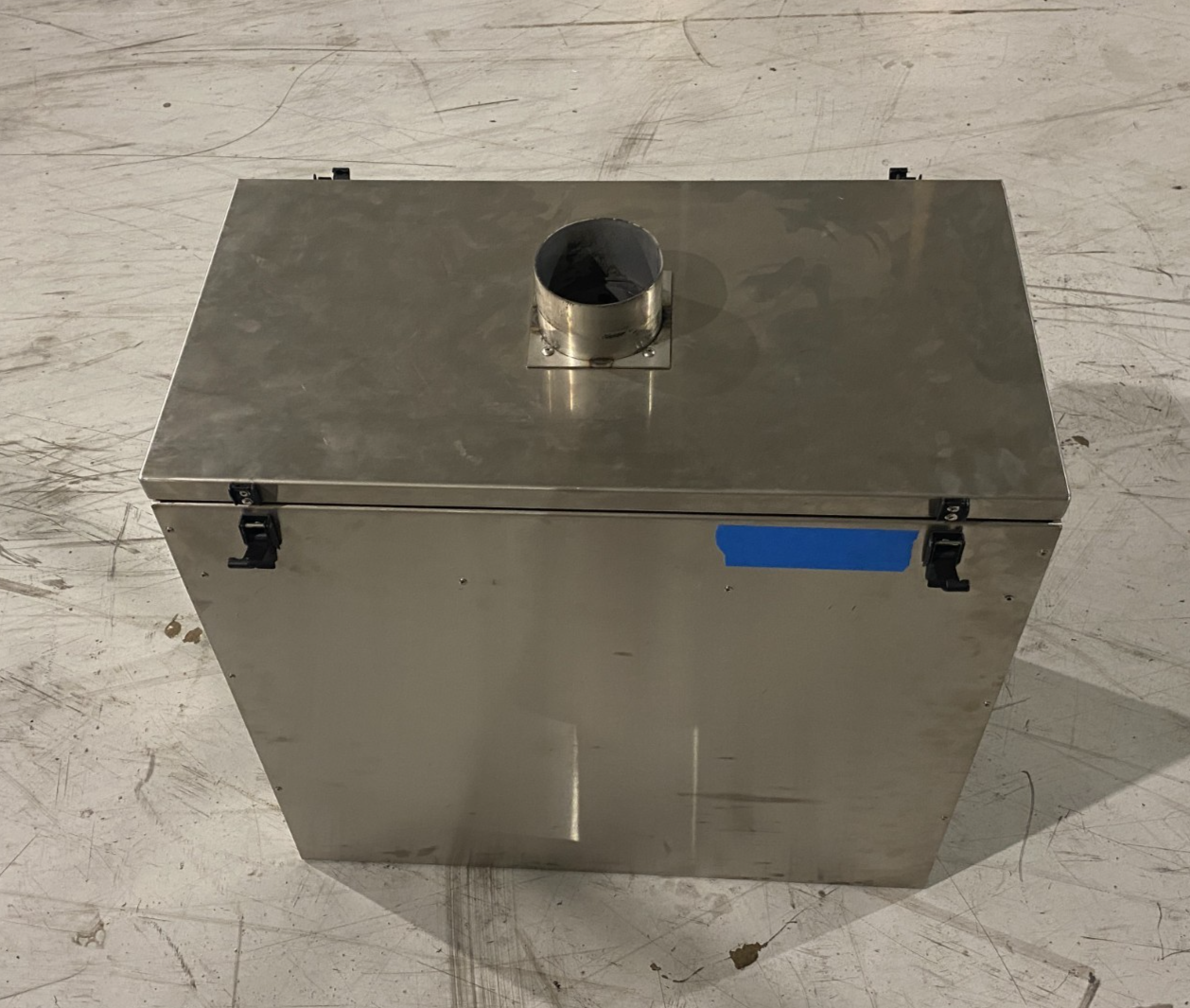 Fumex FB1 High-Capacity Pre-Filter Unit, Stainless Steel, NO CASTER WHEELS - Maverick Industrial Sales