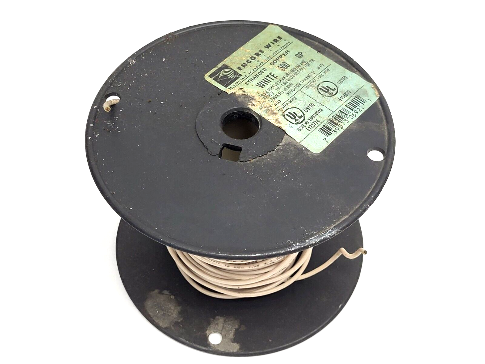Encore Wire 500 SP White E156879 Stranded Copper 600V Insulated Wire 2lb 15.4oz - Maverick Industrial Sales