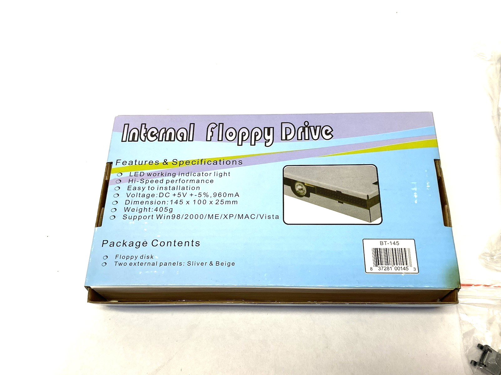BT-145 | Teac Bytecc Internal Floppy Drive, Plug & Play, 3.5" Disk Bay 1.44MB - New - Maverick Industrial Sales