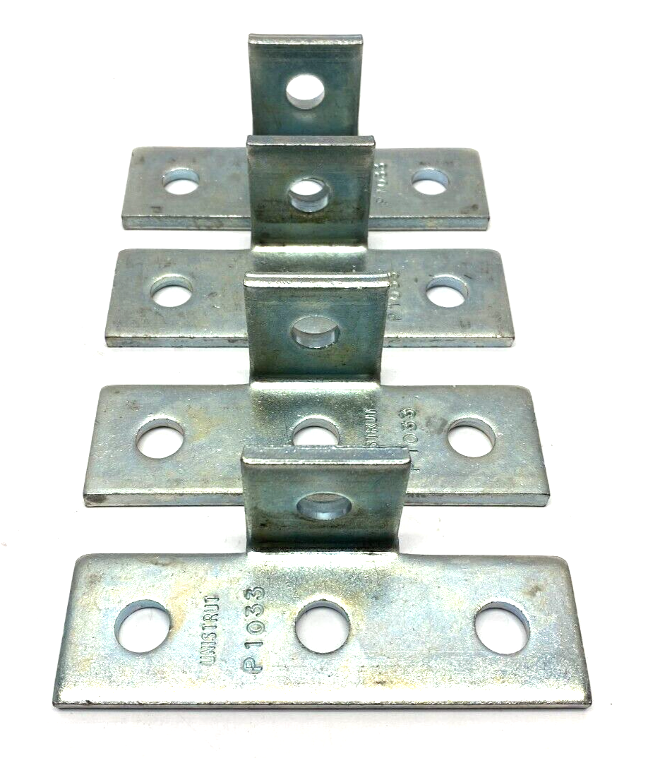 Atkore Unistrut P1033 4-Hole 90° Bent "T" Corner Angle Channel Bracket LOT OF 4 - Maverick Industrial Sales
