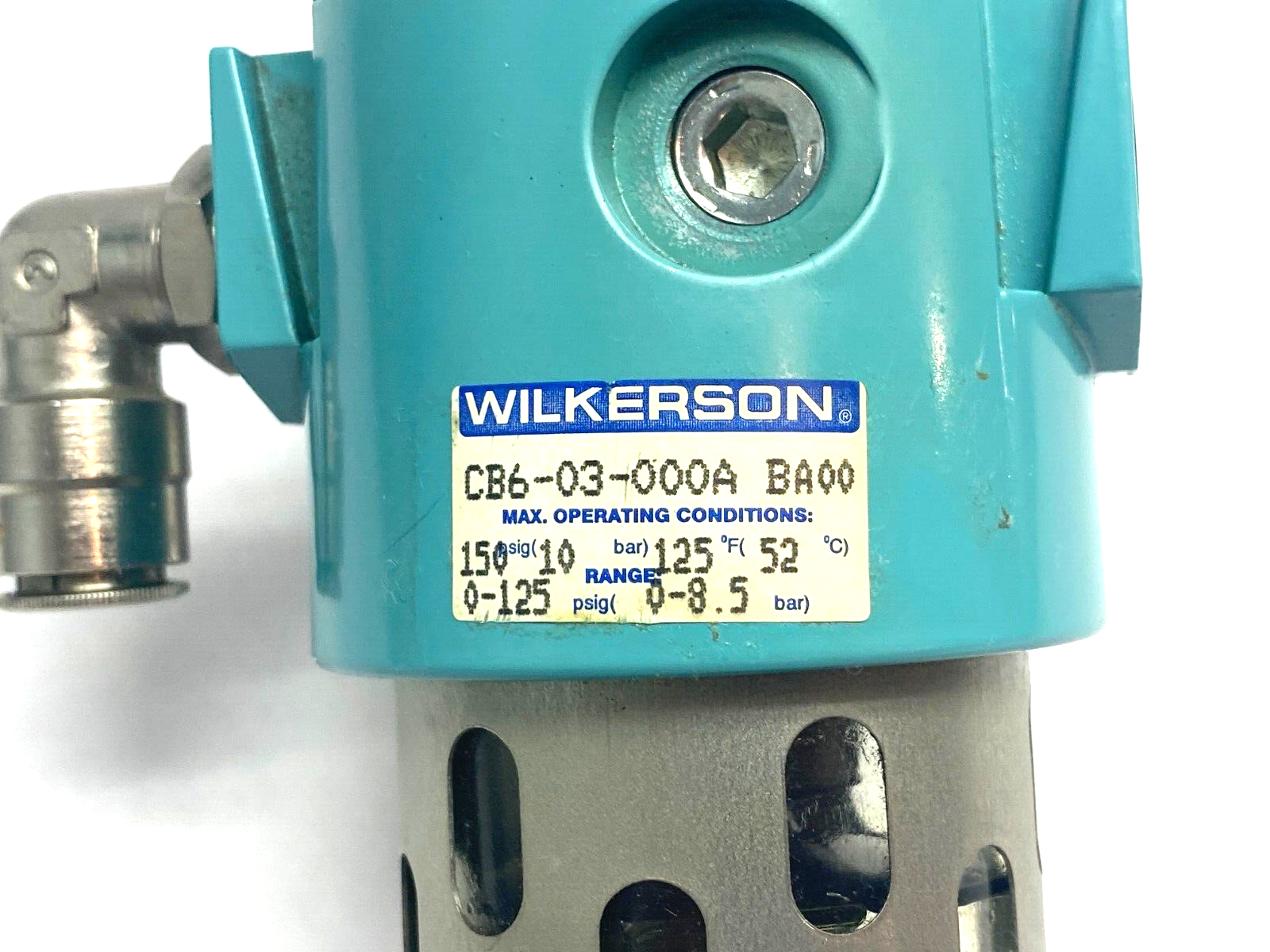 Wilkerson CB6-03-000A Filter Regulator Manual Drain 0-125psi - Maverick Industrial Sales