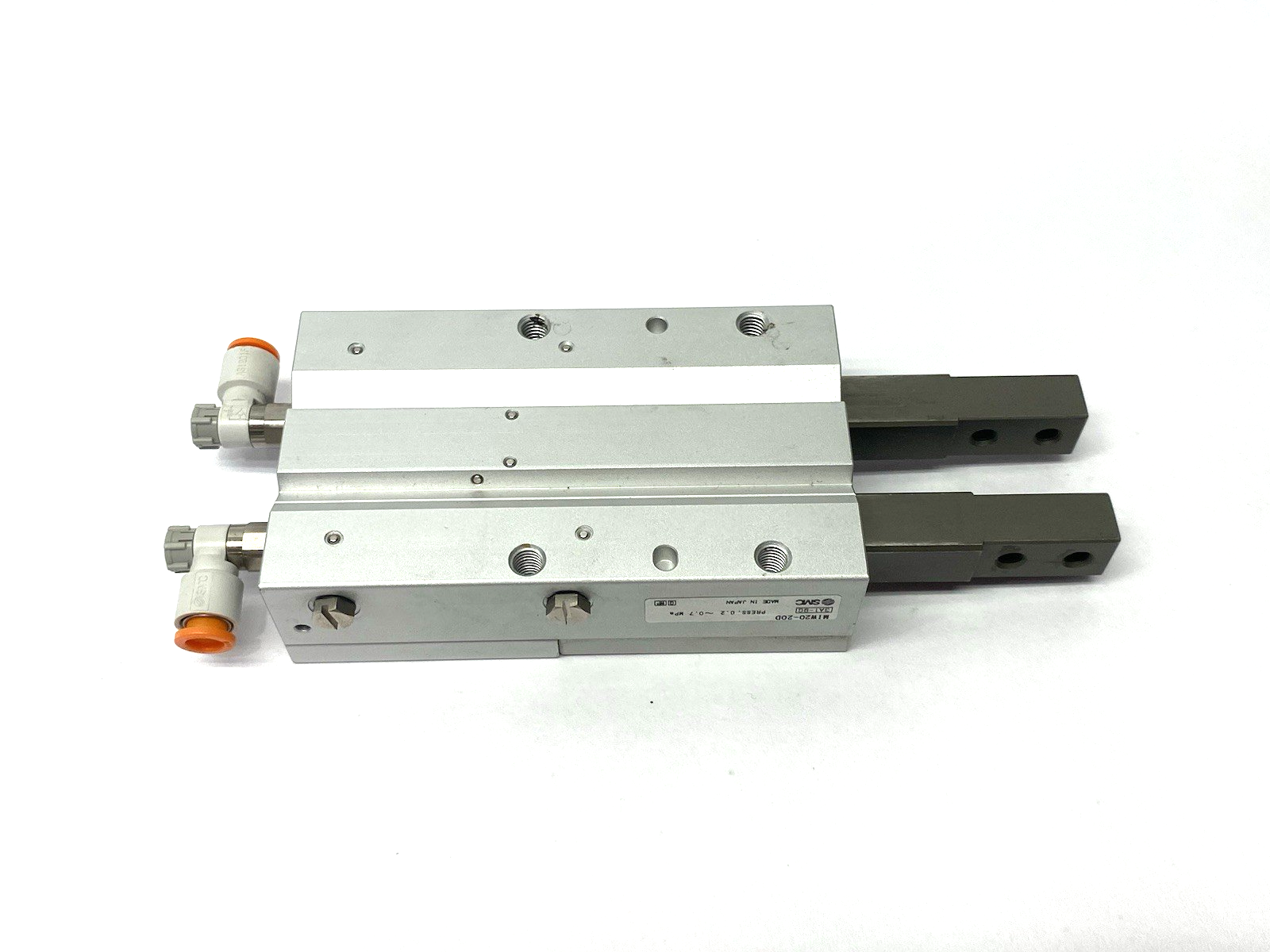 SMC MIW20-20D Slider Guide Escapement Cylinder 2 Sequential Fingers, 20mm Stroke - Maverick Industrial Sales