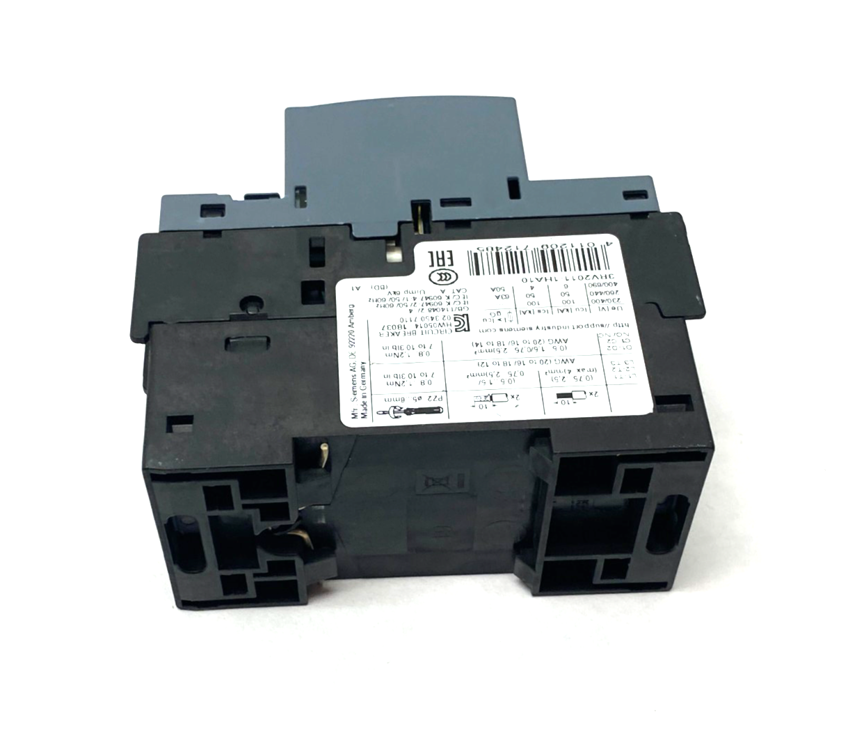 Siemens 3RV2011-1HA10 SIRIUS Motor Protection Circuit Breaker Size S00 - Maverick Industrial Sales