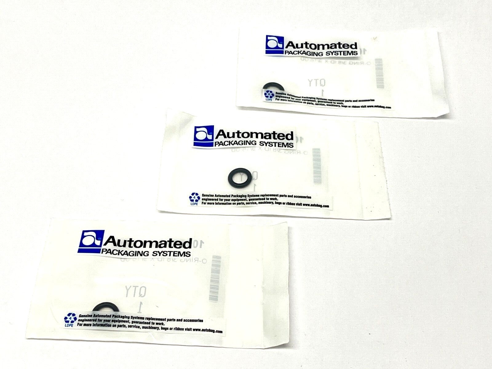 Automated Packaging Systems 10157A1 O-Ring 3/8" ID x 9/16" OD LOT OF 3 - Maverick Industrial Sales