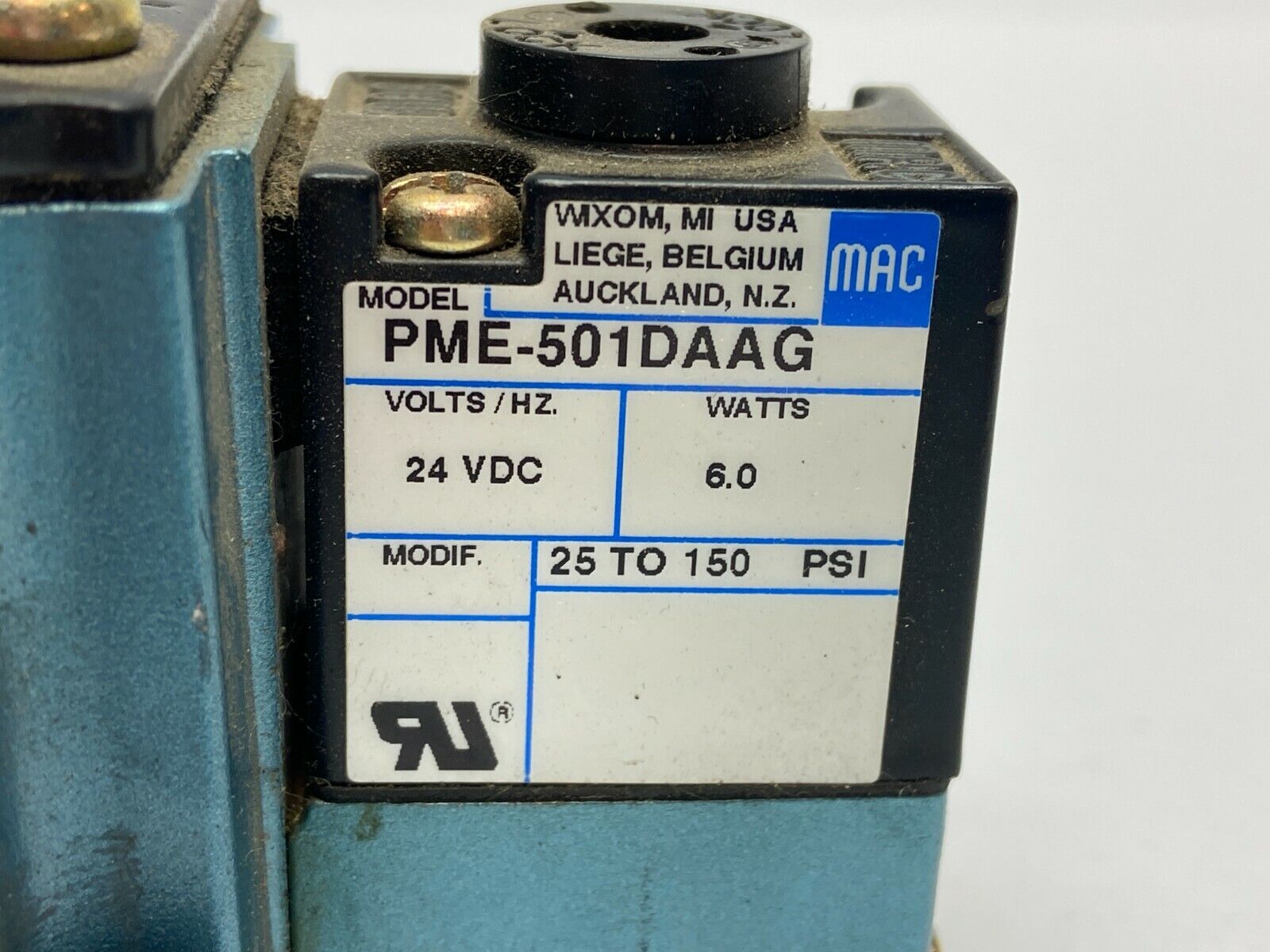 Mac Valves 6316D-611-PM-501DA9 with PME-501DAAG - Maverick Industrial Sales