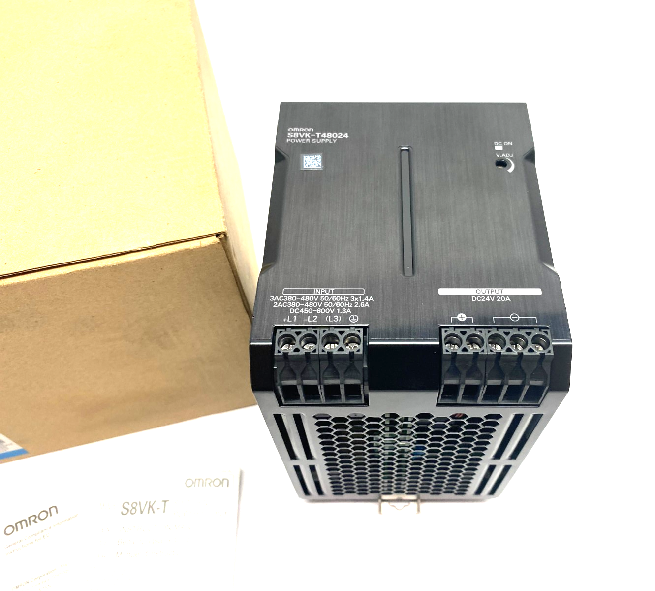 Omron S8VK-T48024 Switch Mode Power Supply, 480W Capacity, 24V Output - Maverick Industrial Sales