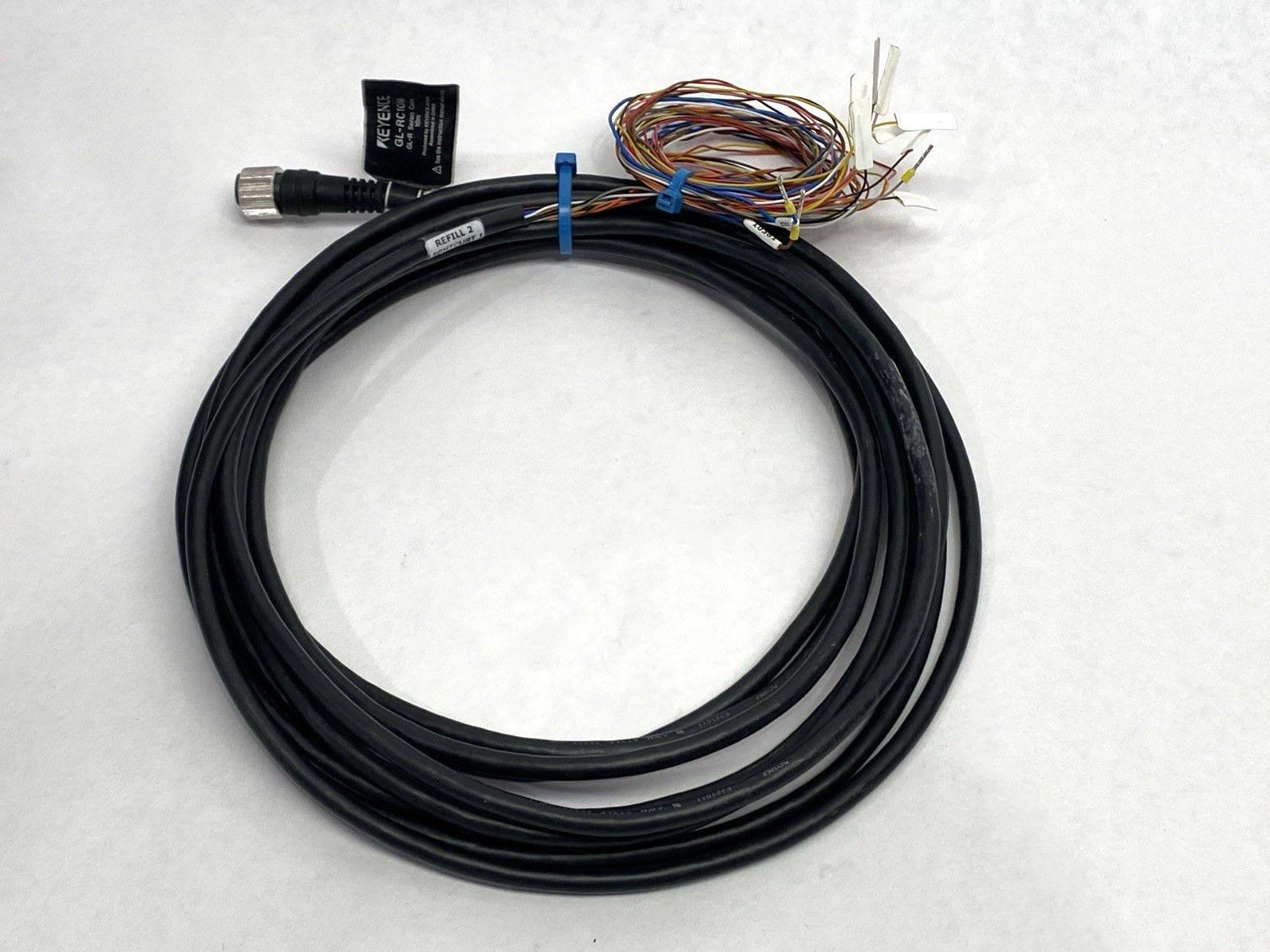 Keyence GL-RC10M Single-Ended Extension Cable CUT TO 15' - Maverick Industrial Sales