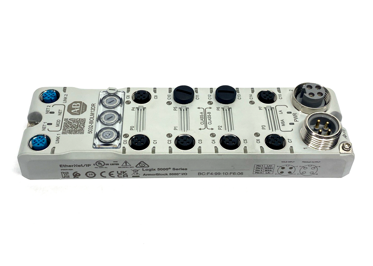 5032-8IOLM12DR | Allen Bradley Ser. A 5032 8Ch IO-Link Master Mini 4-Pin - Used - Maverick Industrial Sales
