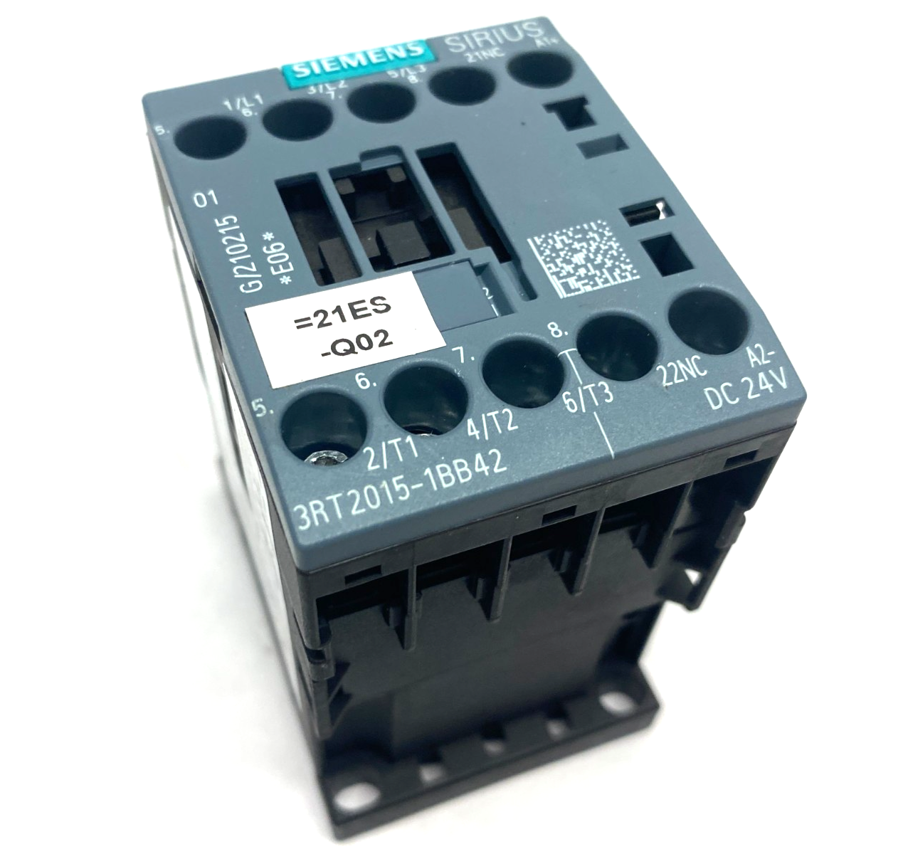 Siemens 3RT2015-1BB42 SIRIUS Power Contactor AC3:3KW 1NC DC24V - Maverick Industrial Sales