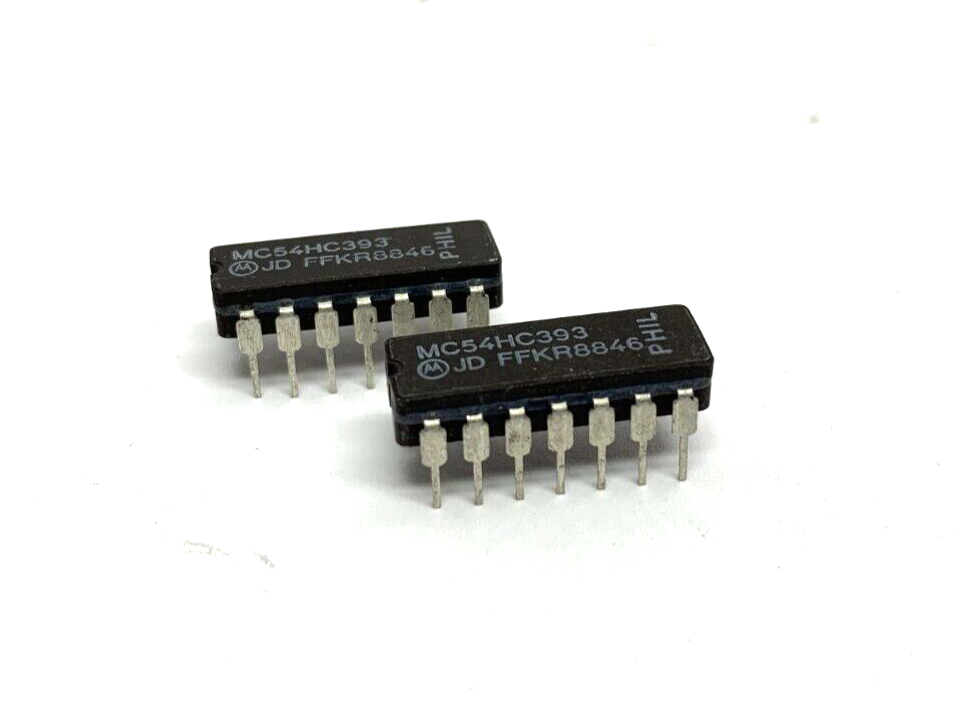 Motorola MC54HC393 Dual 4-Stage Binary Ripple Counter LOT OF 2 - Maverick Industrial Sales