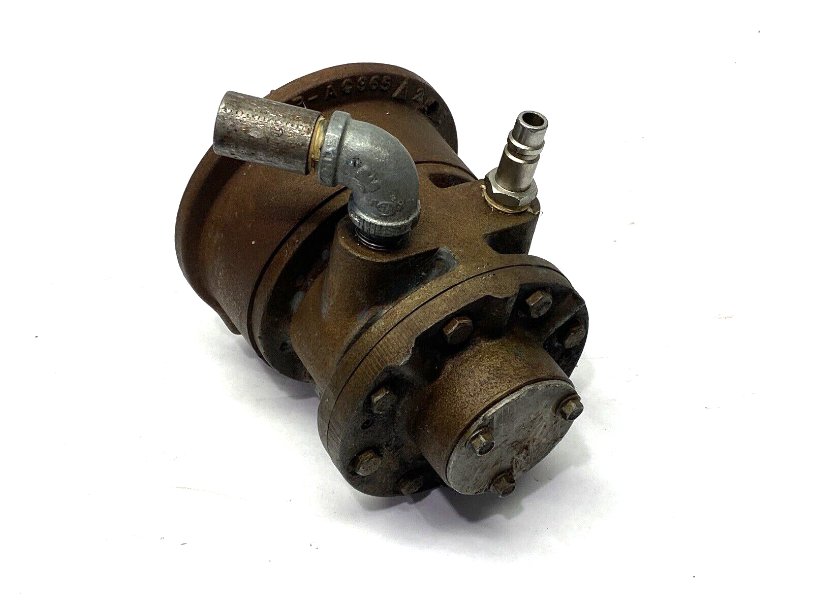 Gast 8AM-NRV-32A Air Motor 2500RPM w/ Morse TLB 418 USE TLB 1210 Gear Sprocket - Maverick Industrial Sales