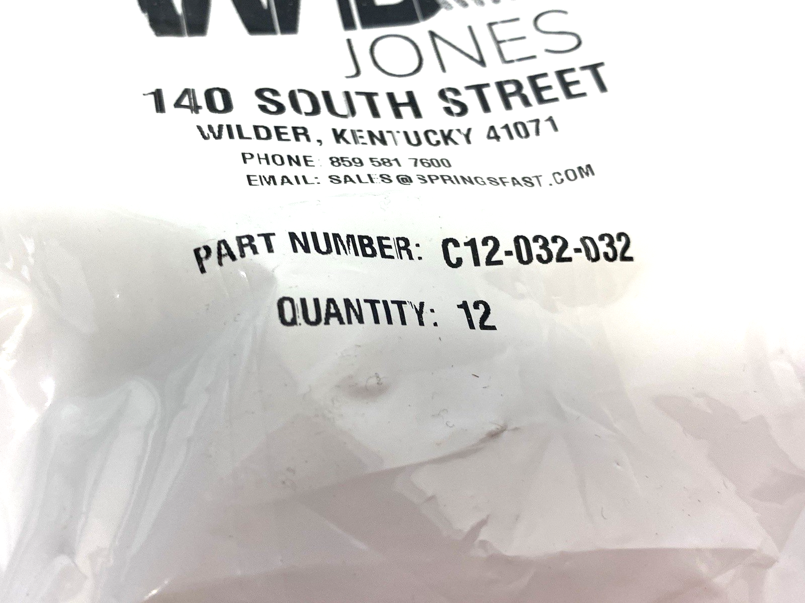 C12-032-032 | WB Jones Compression Spring, 1" Long, 0.36" OD, 0.296" ID 12-PACK - New - Maverick Industrial Sales