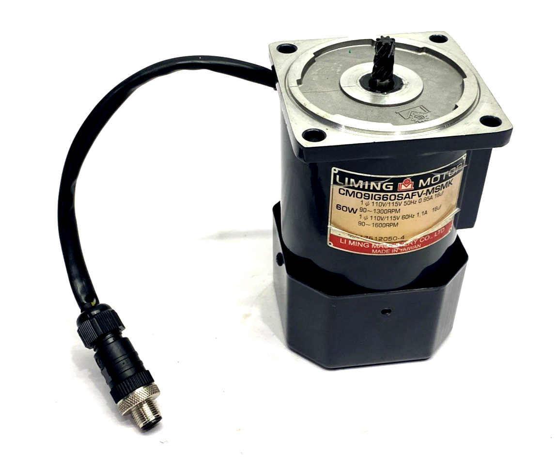 Liming CM09IG60SAFV-MSMK Motor 1Ph 110/115VAC 60W 90-1600 rpm - Maverick Industrial Sales