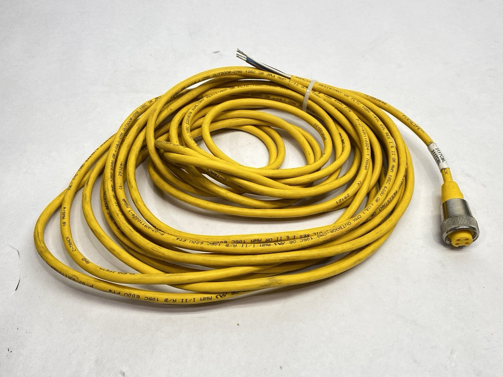 RSM RKM 40-10M | Turck Minifast Cordset 4-Pin M/F 7/8"-16 UN 10m U2281-1 - Used - Maverick Industrial Sales