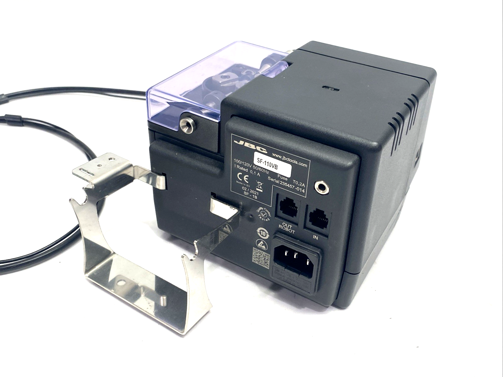 SF-110VB | JBC Automatic Solder-Wire Feeder Station/Unit, SF280-A Handle - Used - Maverick Industrial Sales