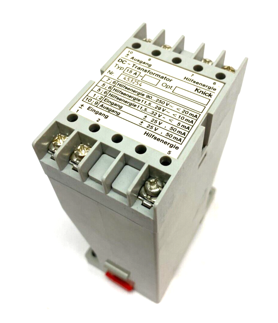 E. Dold & Sohne 453254 DC Transformator Knick Relay Typ 15A - Maverick Industrial Sales