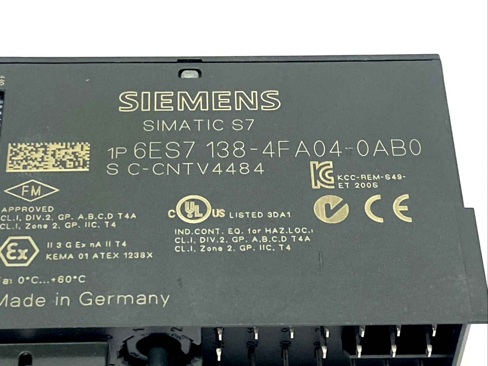 Siemens 6ES7138-4FA04-0AB0 ET200S Electronic Module 4/8 F-DI PROFIsafe 24VDC - Maverick Industrial Sales