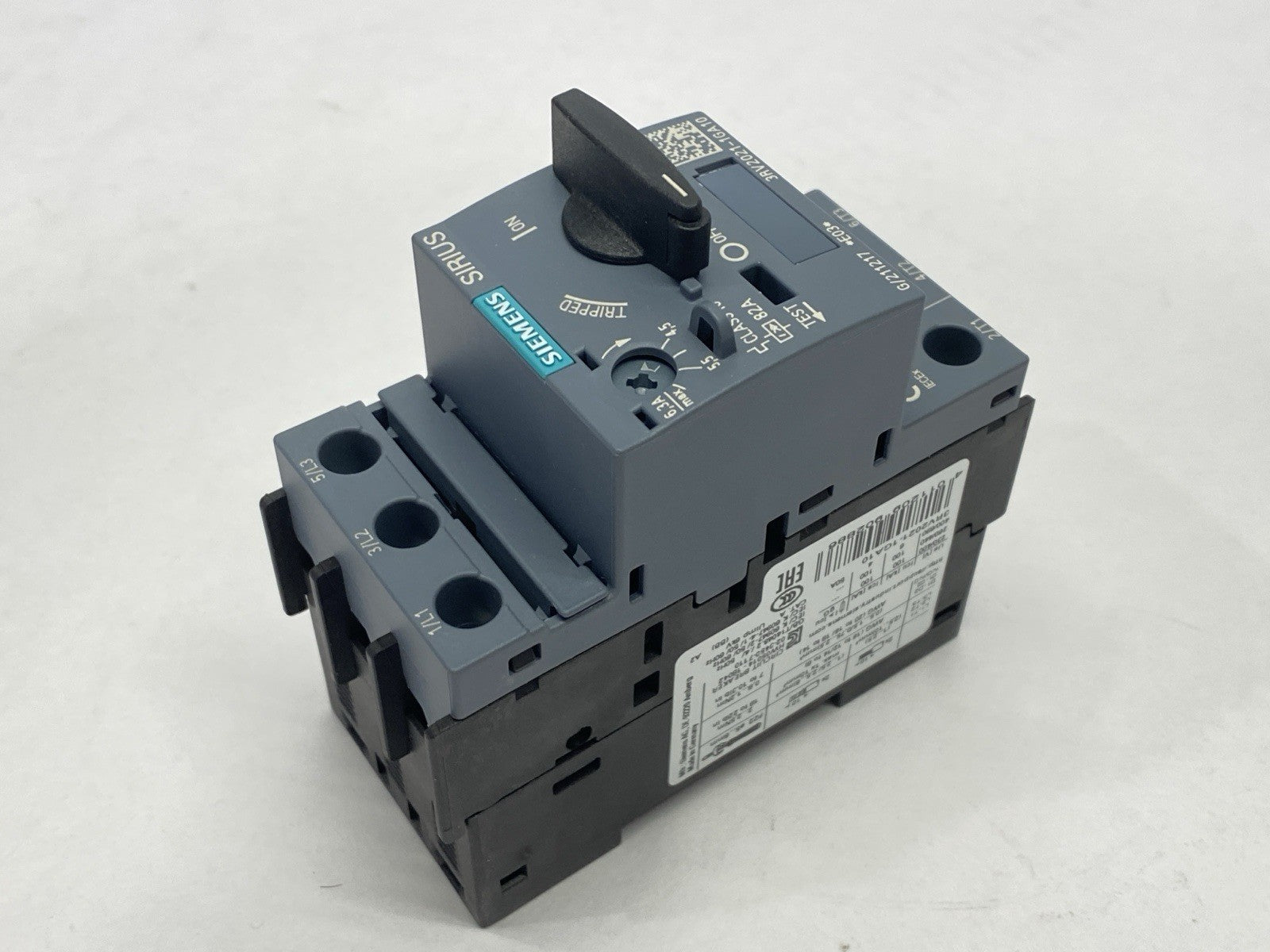 Siemens 3RV2021-1GA10 Sirius Circuit Breaker 4.5-6.3A 82A 600V - Maverick Industrial Sales