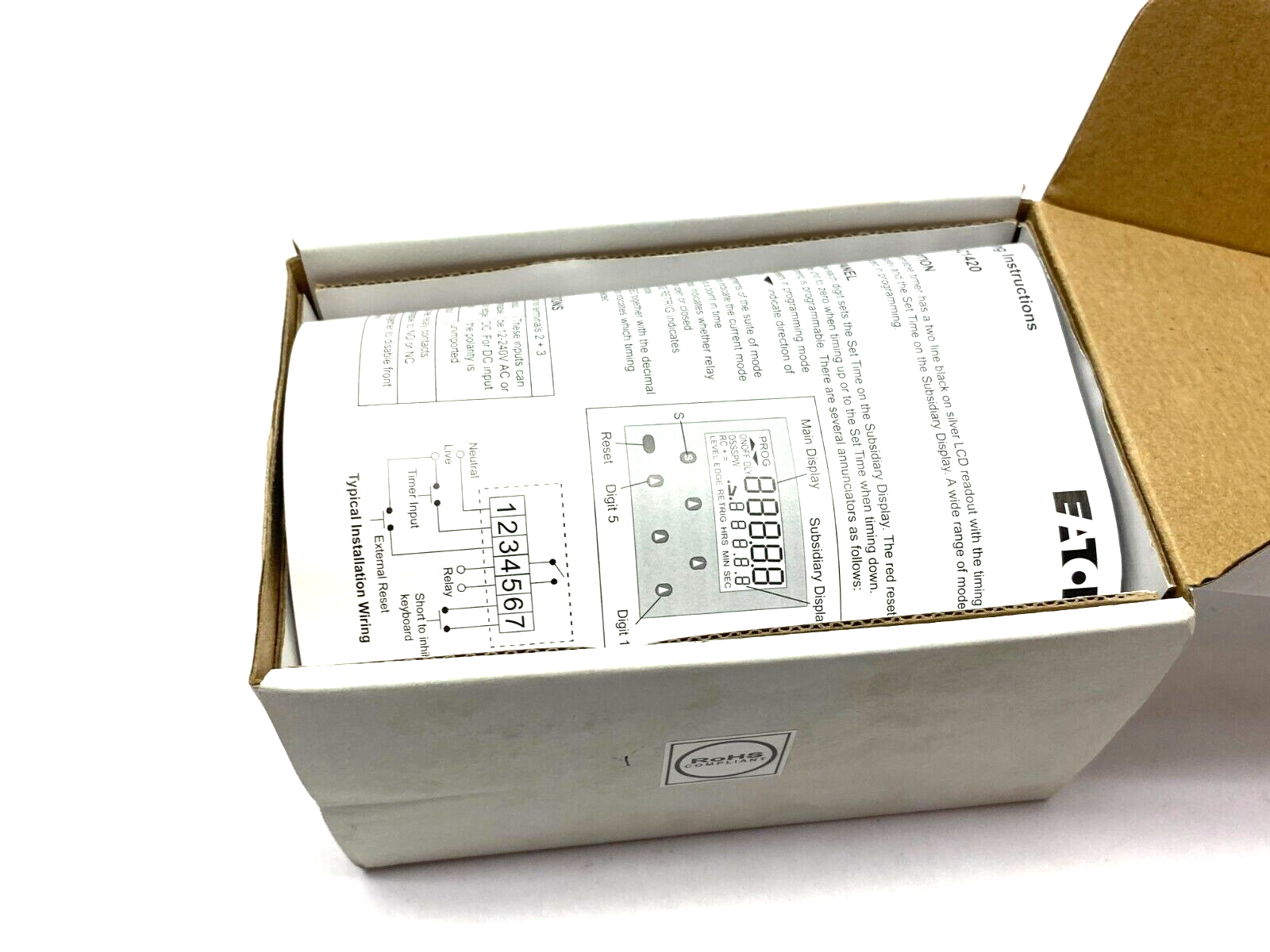 Eaton E5-248-C1420 Timing Control Relay Battery Powered 48x48mm - Maverick Industrial Sales